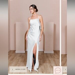 Revelry Steph Satin Dress